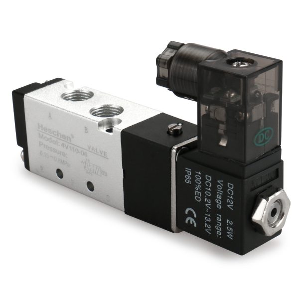 Electrical Pneumatic Solenoid Valve 4V110-06 DC12V/AC12V/DC24V/AC24V/AC110V/AC220V G1/8 5 Way 2 Position CE - Image 4