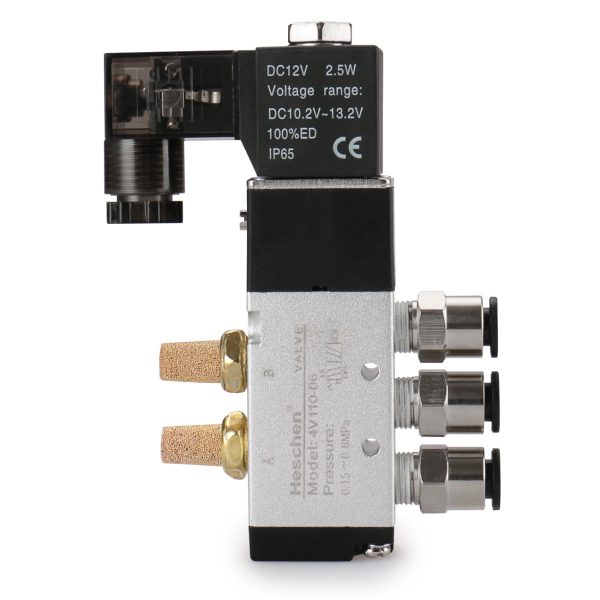 Electrical Pneumatic Solenoid Valve 4V110-06 DC12V/AC12V/DC24V/AC24V/AC110V/AC220V G1/8 5 Way 2 Position CE - Image 2