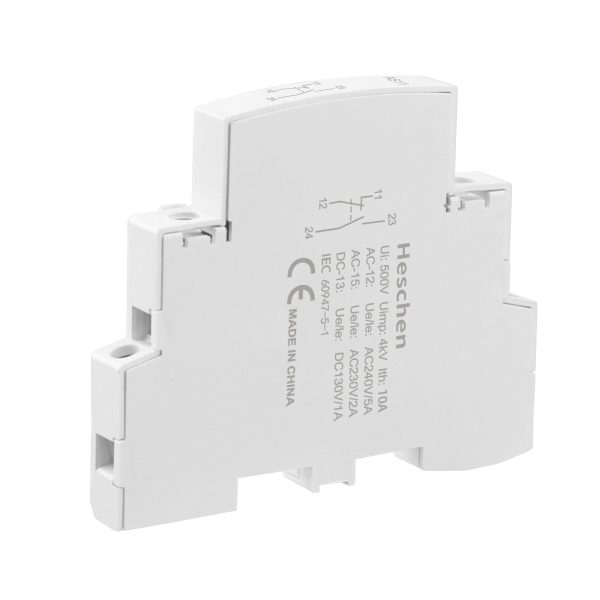 Heschen Auxiliary Contact for AC Contactors AS11/AS02/AS20 1NO+1NC/2NC/2NO 500V 50/60Hz Side Mounted - Image 2