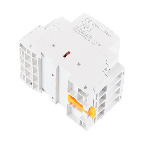 Heschen Household AC Contactor HS1-63 Ie 63A 4 Pole 2NO 2NC Open 220V Coil Voltage 35 mm DIN Rail Mount - Image 3