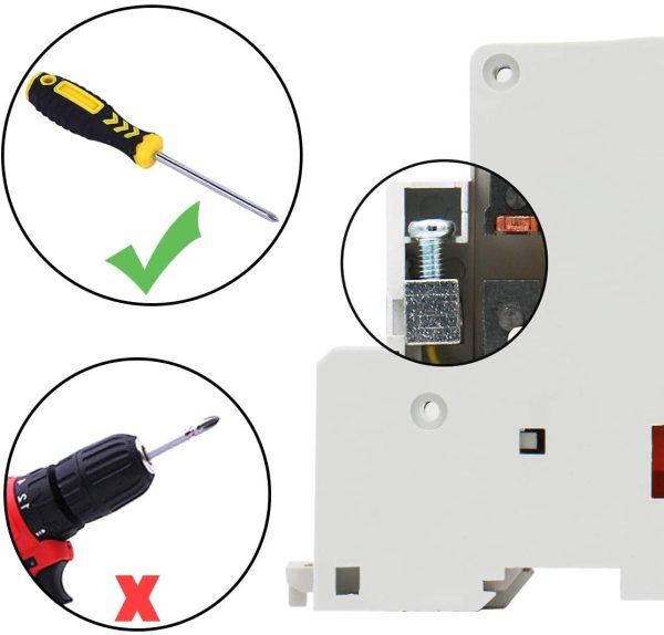 Household AC Contactor CT1-25 2 Pole 2 Normally Open 220V/230V Coil Voltage 35 mm DIN Rail Mount - Image 4