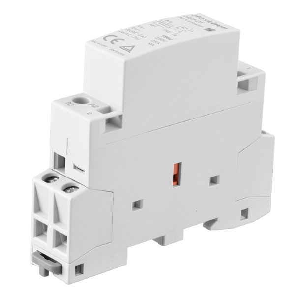 Household AC Contactor HS1-25 2 Pole 1NO 1NC 220V/230V Coil Voltage 35 mm DIN Rail Mount - Image 3