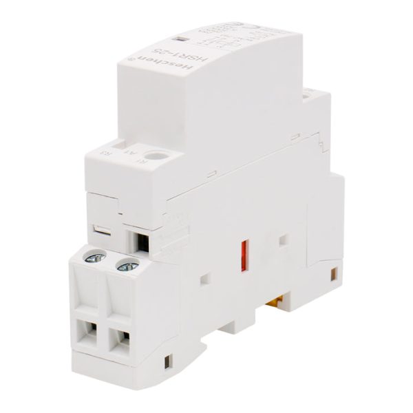 Household AC Contactor HSR1-25 Ie 25A 2 Pole Two Normally Closed 12V Coil Voltage 35mm DIN Rail Mount - Image 3