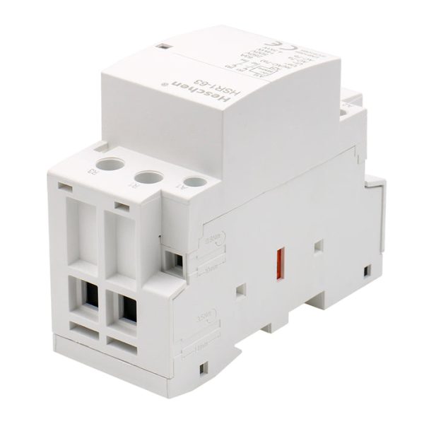 Household AC Contactor HSR1-63 2 Pole Two Normally Closed 220V230V Coil Voltage 35mm DIN Rail Mount - Image 4